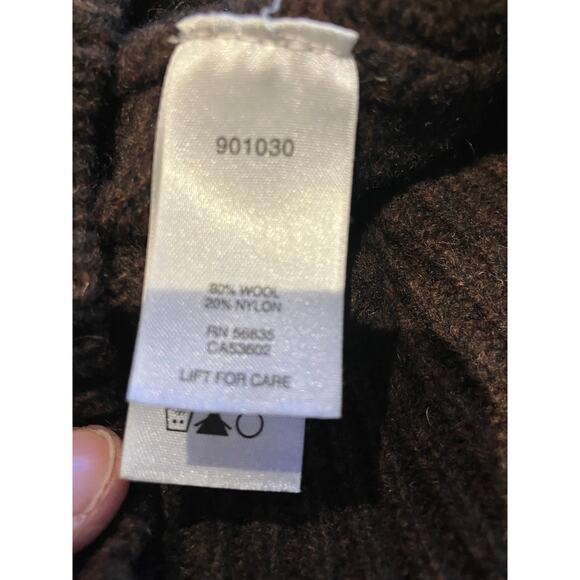 Cabela’s Men’s Wool Blend Sweater XL Tall Brown Crewneck Pullover Jumper - Picture 3 of 6